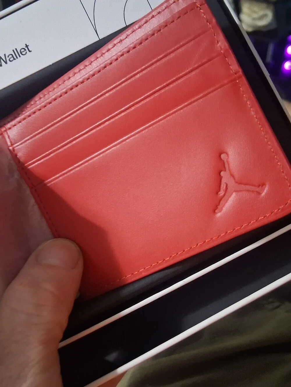Jordan Red Bifold Wallet with Jumpman Logo